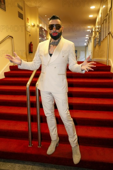 Harald Glööckler at the premiere of the play 'Der eingebildet Kranke' and Dieter Hallervorden's 90th birthday at the palace gardens Theatre. Berlin, 05.09.2025