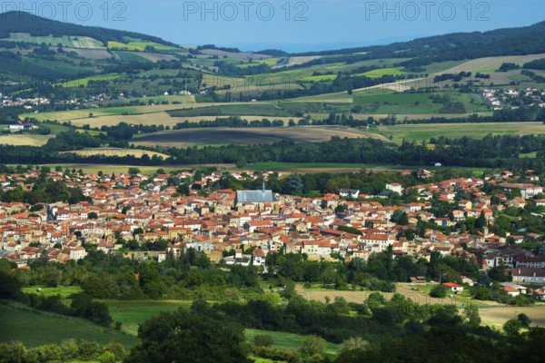 Vic le comte village, Puy de Dome department, Auvergne-Rhone-Alpes, France