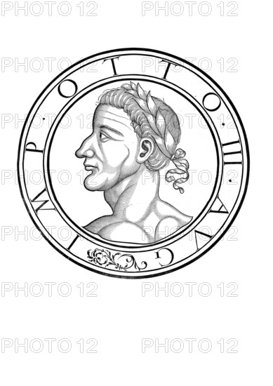 Otto III (born June or July 980 in the Reichswald near Cleves, died 23 or 24 January 1002 in Castel Paterno near Faleria, Italy) from the House of Ottonia was Roman-German king from 983 and emperor from 996 until his death, authentic, digitally restored reproduction from a 19th century original, record date not stated