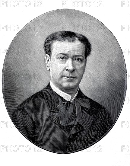 Adolf Sonnenthal (born 21 December 1834 in Pest, Austrian Empire, died 4 April 1909 in Prague, Austria-Hungary), Austrian actor, Historical, authentic, digitally restored reproduction from a 19th century original, Record date not stated