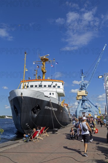 Icebreaker Stephan Jantzen, Hanse-Sail, harbour, Rostock, Mecklenburg-Western Pomerania, Germany