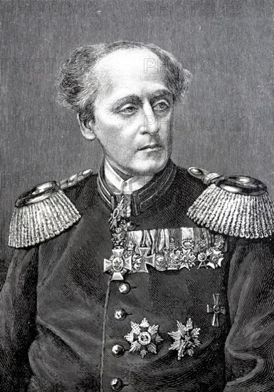 Johann Nepomuk Ritter von Nußbaum, Nussbaum (born 2 September 1829, died 31 October 1890), German surgeon, surgeon general and university lecturer in Munich, Historical, authentic, digitally restored reproduction from a 19th century original, Record date not stated