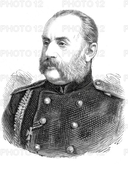 Frantizek Alexandr Zach (b. 1 May 1807, Brno, Moravia, d. 14 January 1892 ibid.), military theorist and general in the army of the Principality of Serbia (no guarantee), Historical, authentic, digitally restored reproduction from a 19th century original, Record date not stated