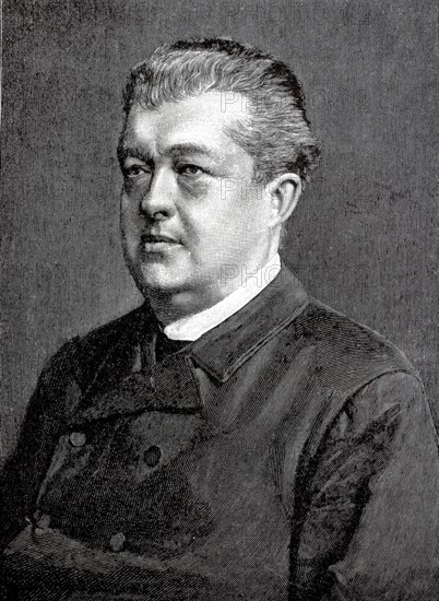 August Förster (born 3 June 1828 in Lauchstädt, Province of Saxony, died 22 December 1889 in Semmering, Lower Austria), actor and director, Historical, authentic, digitally restored reproduction from a 19th century original, Record date not stated