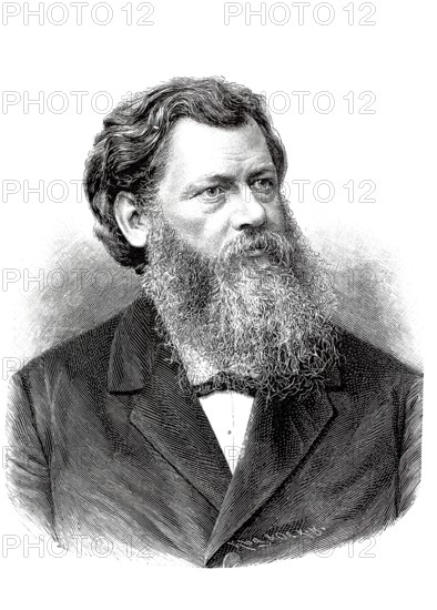 Viktor Ernst Nessler, Neßler, (born 28 January 1841 in Baldenheim near Schlettstadt, d. May 1890 in Strasbourg), German composer, Historical, authentic, digitally restored reproduction from a 19th century original, Record date not stated