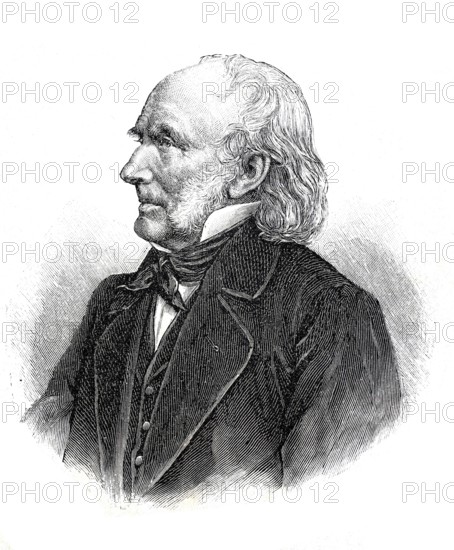 Friedrich Adolph Wilhelm Diesterweg (born 29 October 1790 in Siegen, died 7 July 1866 in Berlin), German pedagogue, Historical, authentic, digitally restored reproduction from a 19th century original, Record date not stated