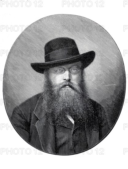 Hans Richter (b. 4 April 1843 in Raab, d. 5 December 1916 in Bayreuth) Janos Richter, Austro-Hungarian conductor and honorary citizen of Bayreuth, Historical, authentic, digitally restored reproduction from a 19th century original, Record date not stated