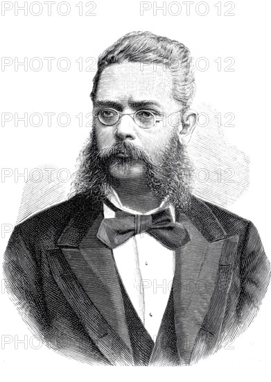 Josef Freiherr von Bezecny (1829 to 1904), pianist, director of the Vienna Court Theatre, member of the Austrian House of Lords, Historic, authentic, digitally restored reproduction from a 19th century original, Record date not stated