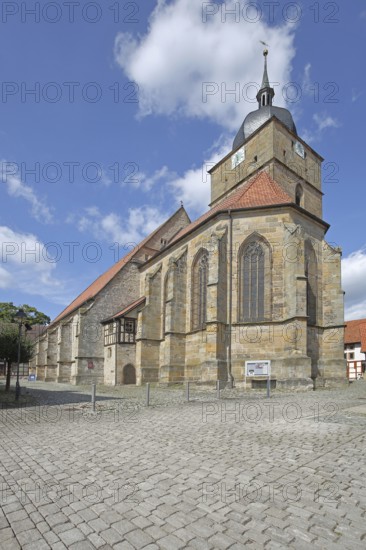 Church of Our Lady built in the 16th century, Heldburg, Thuringia, Germany