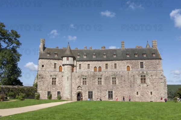 Chateau la Roche Jagu, 15th century, commune of Ploëzal, Côtes-d'Armor, Brittany, France