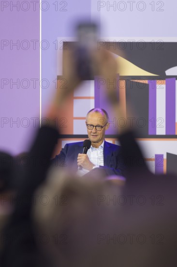 Friedrich Merz (CDU, Chancellor of the Federal Republic of Germany) during a stage talk at the Open Day at the Federal Chancellery in Berlin on 24 August 2025. On 23 and 24 August, the Federal Chancellery, the federal ministries and the Federal Press Office will open their doors to all citizens