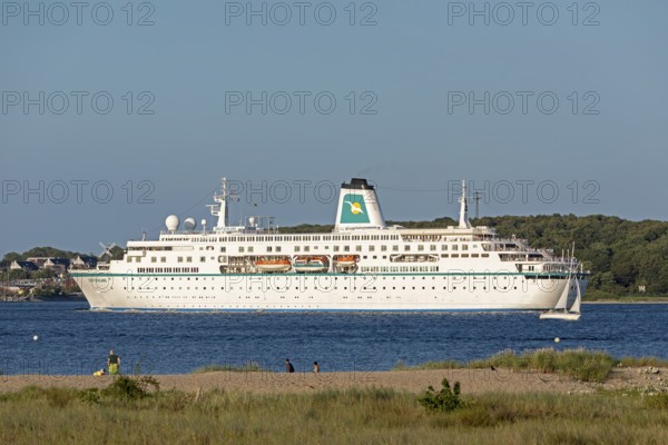 Cruise ship Germany, Laboe, Kiel Fjord, Schleswig-Holstein, Germany