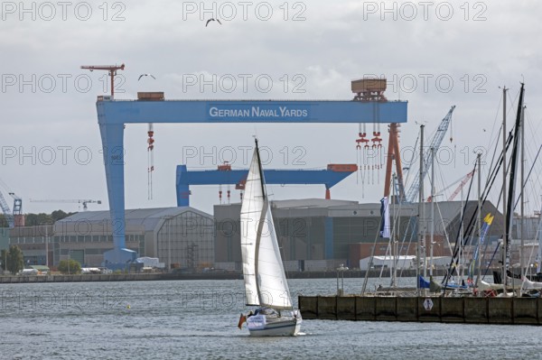 German Naval Yards, Sailboat, Kiel, Schleswig-Holstein, Germany