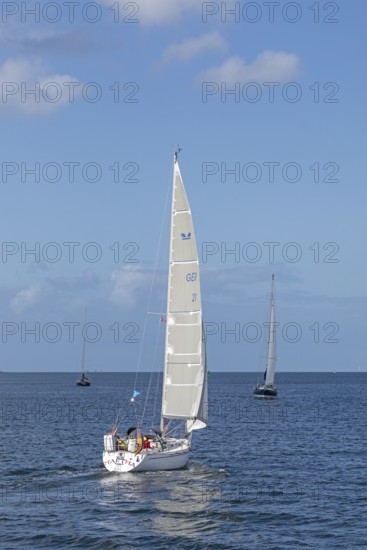Sailing boats, Kiel Fjord, Schleswig-Holstein, Germany