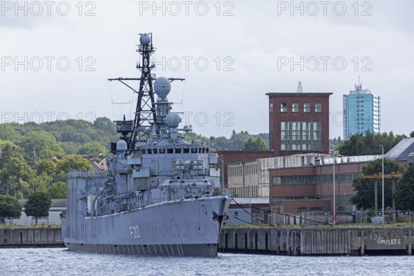 Bundeswehr frigate Karlsruhe, harbour, Kiel, Schleswig-Holstein, Germany