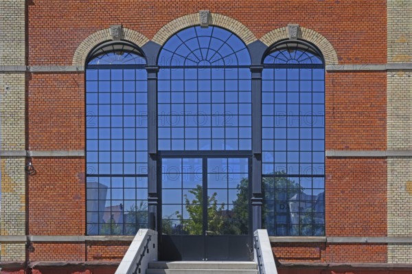 Artist Stefan Strumbel's studio in a former, historic boiler house of a brewery, Offenburg, Baden-Württemberg, Germany
