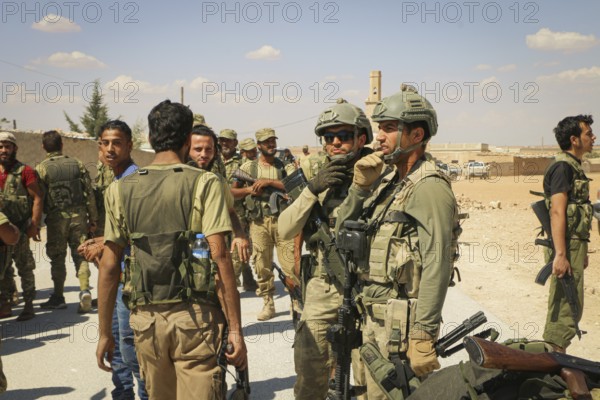 The US Army and the Turkish Army on a military mission to combat terrorism and fight against ISIS in Syria. Aleppo, Syria September 04, 2016, Aleppo, Syria