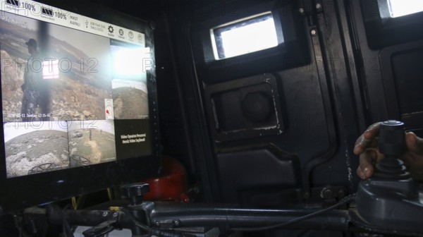 Vehicles and heavy weapons used by Syrian opposition fighters in combat against ISIS. Aleppo, Syria December 11, 2016, Aleppo, Syria