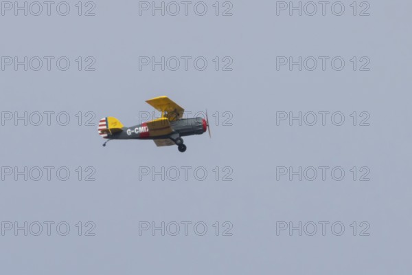 Murphy Renegade aircraft flying in a blue sky, England, United Kingdom