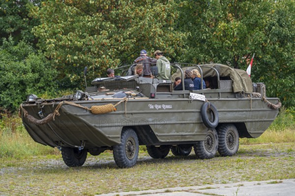 Ford GPA, amphibious version of the World War II Ford GPW jeep during the International Amphib 2025 Ghent Meetup in Belgium