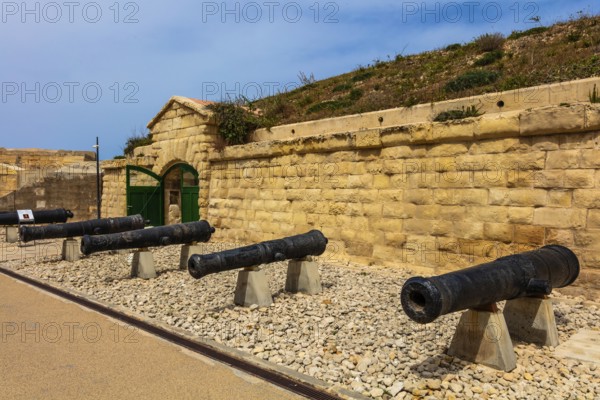 Fort St. Elmo, fortress on the northern tip built in 1670 by the Order of Malta to fortify the harbour, houses the National War Museum of Military History, Valletta, UNESCO World Heritage Site, Malta