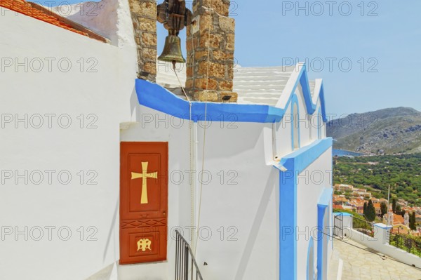 Megali Panagia church, Chorio, Symi Island, Dodecanese Islands, Greece