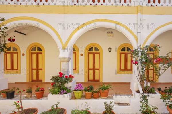 Panormitis monastery, Panormitis, Symi Island, Dodecanese Islands, Greece
