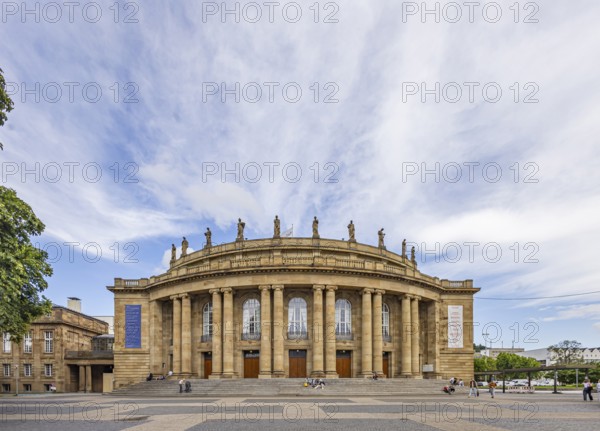 Littmann building on Stuttgart's Eckensee, venue of the Württemberg State Theatre Stuttgart (WST) . The opera house is to be extensively renovated, modernised and extended. Stuttgart, Baden-Württemberg, Germany