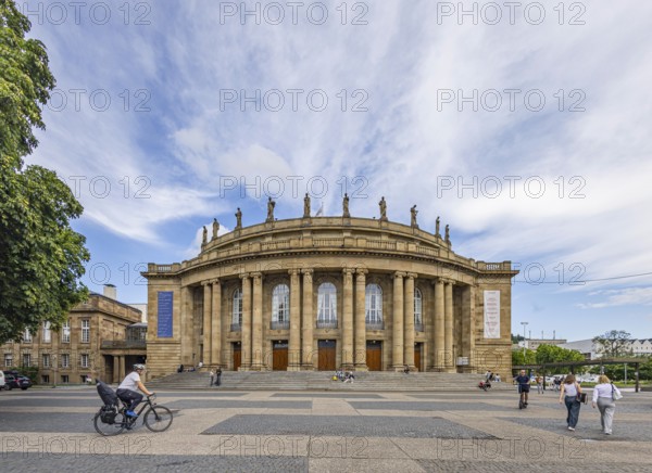 Littmann building on Stuttgart's Eckensee, venue of the Württemberg State Theatre Stuttgart (WST) . The opera house is to be extensively renovated, modernised and extended. Stuttgart, Baden-Württemberg, Germany // 01.08.2025