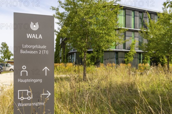 WALA Remedies. Laboratory building in Bad Boll. WALA Heilmittel GmbH produces pharmaceuticals and cosmetics. Bad Boll, Baden-Württemberg, Germany
