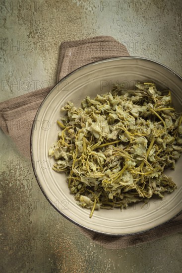 Jonjoli, Colchian klekachka, Georgian appetizer, pickled jonjoli, no people