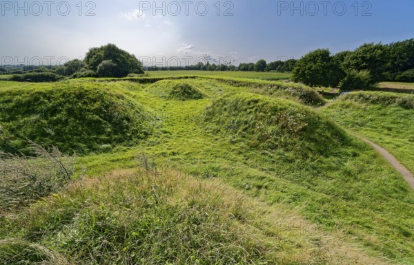 Parts of the Danewerk rampart system. Danewerk, part of the Haithabu and Danewerk UNESCO World Heritage Site, is a fortification for the defence of trade routes from the Viking Age in the municipality of Dannewerk in the Schleswig-Flensburg district. Dannewerk, Schleswig-Holstein, Germany
