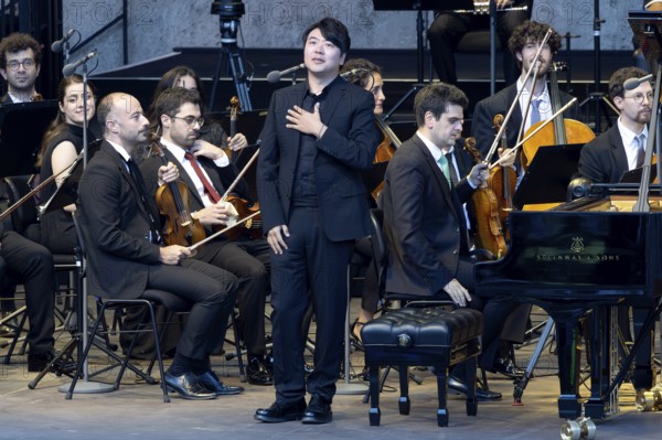 Lang Lang, Pianist, West-Eastern Divan Orchestra - Daniel Barenboim and Lang Lang, Classical, open air on 10 August 2025, Waldbühne, Berlin, Germany < english> West-Eastern Divan Orchestra - Daniel Barenboim & Lang Lang, Classical, open air on August 10, 2025, Waldbühne, Berlin, Germany