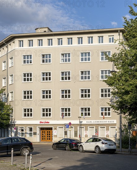 Party headquarters of the Left Party in the Karl Liebknecht House in Berlin Mitte, Germany