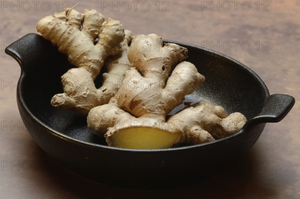 Ginger, ginger root in pot