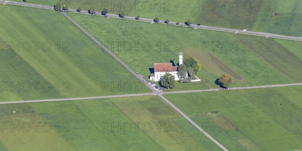 Wallfahrtskirche St. Coloman, Königswinkel, Ostallgäu, Allgäu, Bavaria, Germany
