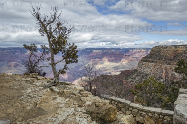 Rock formations at the South Rim of Grand Canyon National Park in Arizona