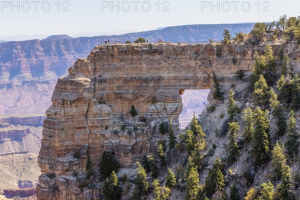 Angels Window rock formation at the North Rim of the Grand Canyon in Northern Arizona, USA