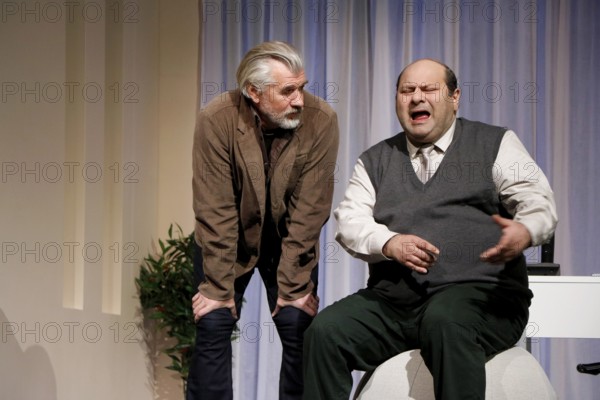 Daniel Morgenroth and Georgios Tsivanoglou during the photo rehearsal of The Neurosen Cavalier at the Schlossparktheater in Berlin on 26.11.2025
