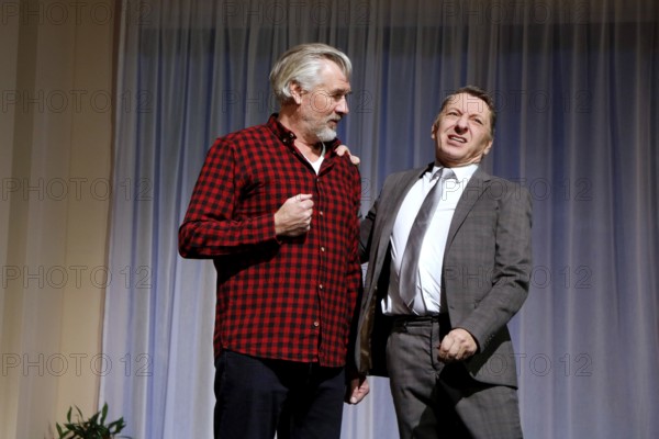 Daniel Morgenroth and Jens Krause during the photo rehearsal of The Neurosen Cavalier at the Schlossparktheater in Berlin on 26.11.2025