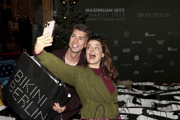 Maximilian Seitz, Ronja Forcher, 5th Charity Celebrity Pack 2025 campaign for Street Sweeper e.V. at Bikini Berlin, 26.11.2025