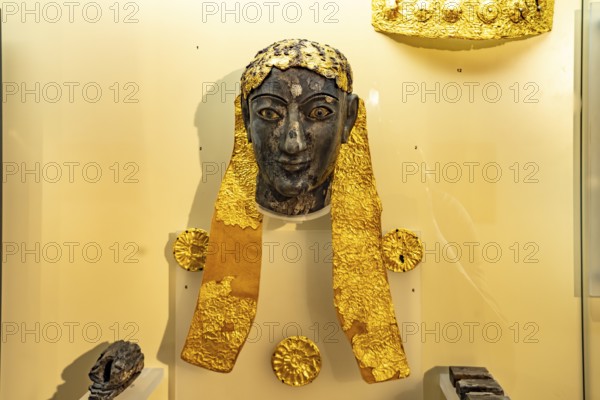 Chryselephantine sculpture Apollo in the Archaeological Museum of Delphi, UNESCO World Heritage Site in Delphi, Greece
