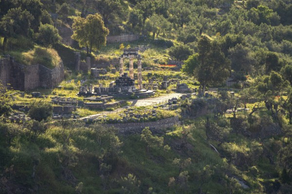 Tholos in the Sanctuary of Athena Pronaia, Archaeological Site of Delphi, UNESCO World Heritage Site in Delphi, Greece