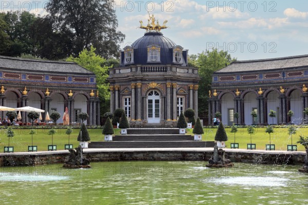 Water features of the Upper Grotto, Sun Temple, Hermitage in Bayreuth, Upper Franconia, Bavaria, Germany