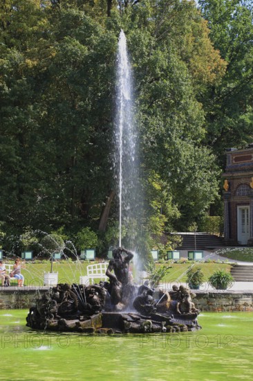 Water features of the Upper Grotto, Hermitage in Bayreuth, Upper Franconia, Bavaria, Germany