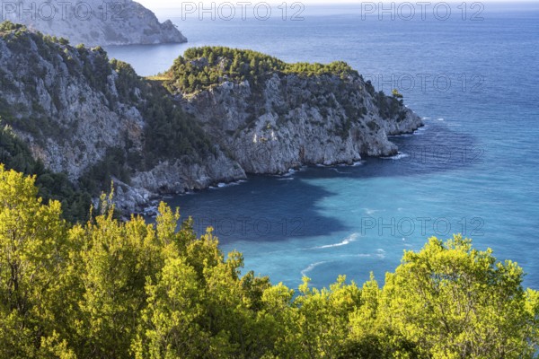 The coast near the village of Pili or Pelio, the island of Euboea or Evia, Greece