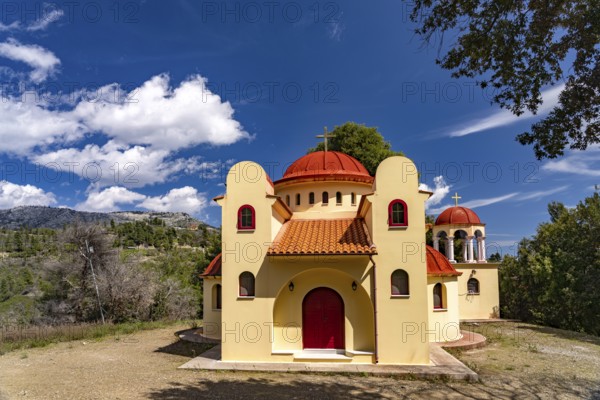 Chapel at Osios David monastery in Drymonas, Euboea or Evia island, Greece