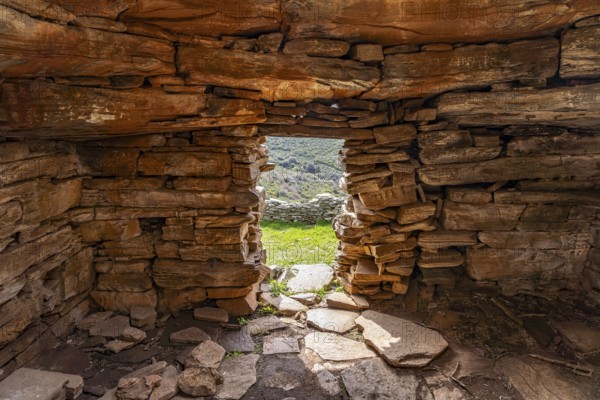 Prehistoric Palli-Lakka dragon house Drakospita near Styra, island of Euboea or Evia, Greece