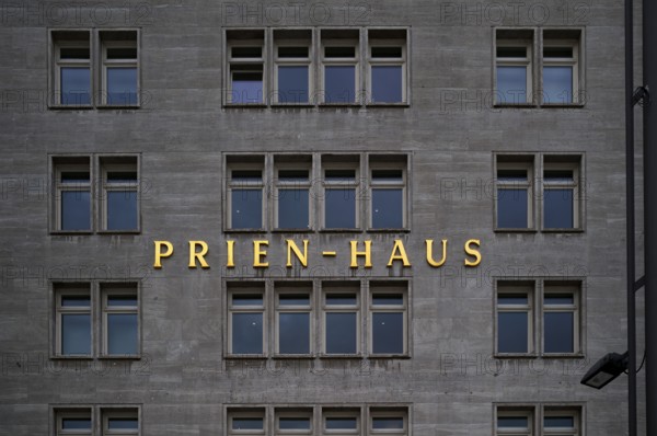 Façade, lettering, Prien House, Jungfernstieg, Free and Hanseatic City of Hamburg, Germany