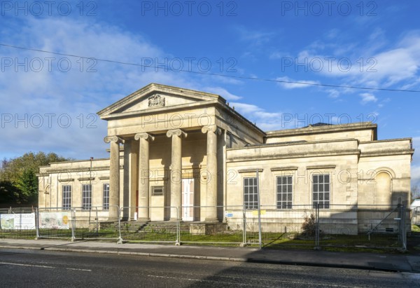 Devizes Assize Court building currently derelict, Devizes, Wiltshire, England, UK architect Thomas Henry Wyatt 1835